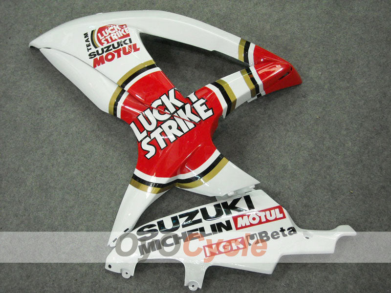 Injection Fairing kit for 08-10 GSX R600 - Red, White - Lucky Strike, MICHELIN, MOTUL #OYO87901641