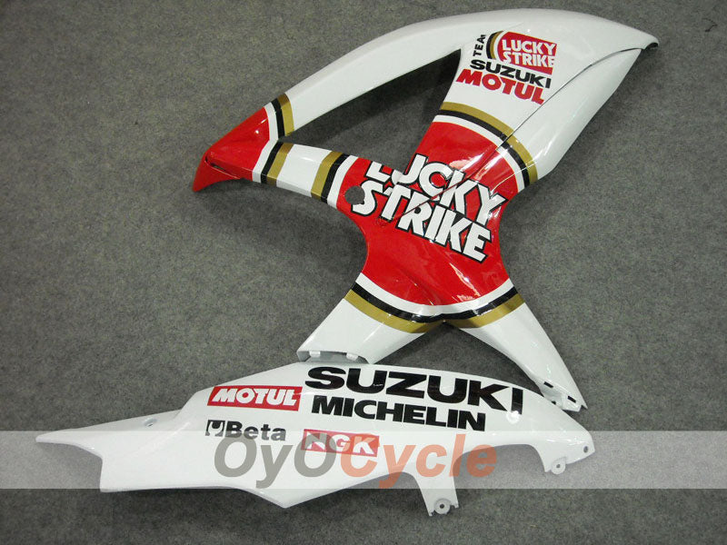 Injection Fairing kit for 08-10 GSX R600 - Red, White - Lucky Strike, MICHELIN, MOTUL #OYO87901641