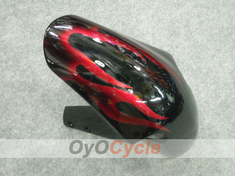 Injection Fairing kit for 00-03 GSX R750 - Red, Black - Flame #OYO87901040