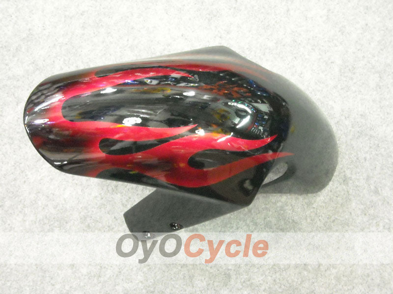 Injection Fairing kit for 01-03 GSX R600 - Red, Black - Flame #OYO87901041