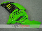 Injection Fairing kit for 07-08 NINJA ZX-6R - Green, Black - Monster #OYO87901943