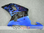 Injection Fairing kit for 00-03 GSX R750 - Blue, Black - Flame #OYO87901044