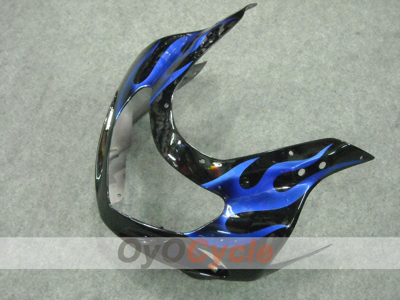 Injection Fairing kit for 01-03 GSX R600 - Blue, Black - Flame #OYO87901042