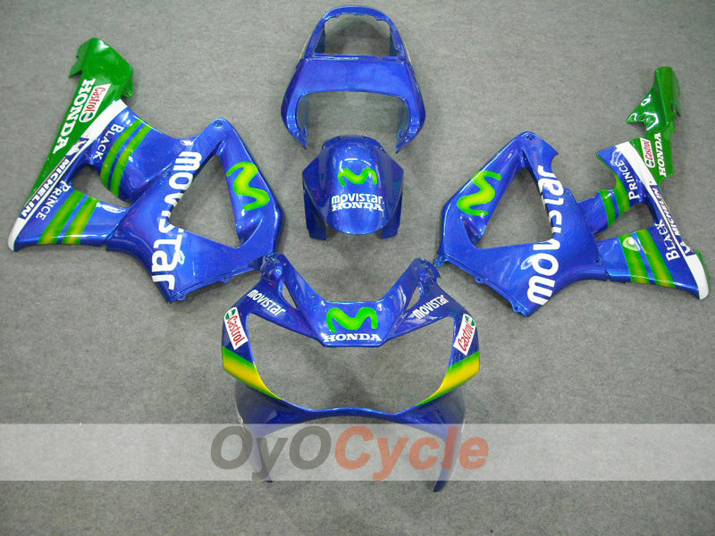 Injection Fairing kit for 02-03 CBR900RR 954 - Green, Blue - Movistar #OYO87902839 Secondary image