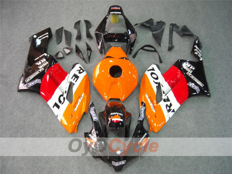 Injection Fairing kit for 04-05 CBR1000RR - Orange, Black - Repsol #OYO87900529 Main image