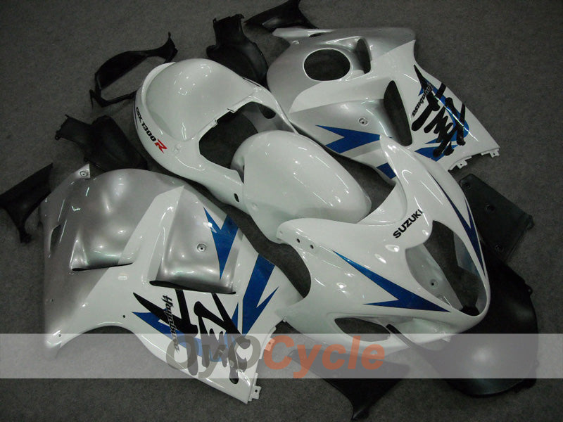 Injection Fairing kit for 99-07 GSXR1300 Hayabusa - White, Silver - Factory Style #OYO87902881 Main image