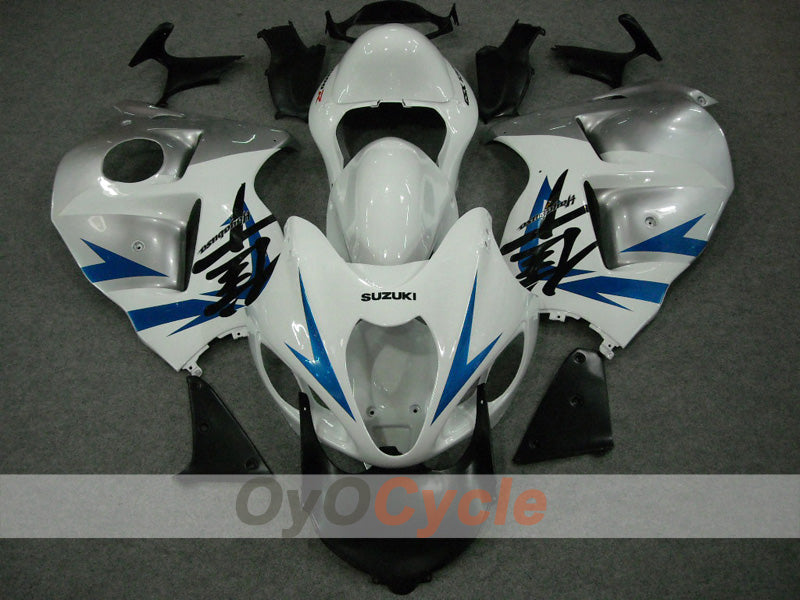 Injection Fairing kit for 99-07 GSXR1300 Hayabusa - White, Silver - Factory Style #OYO87902881