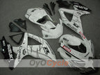 Injection Fairing kit for 08-10 GSX R600 - White, Black - Corona, MOTUL #OYO87901606