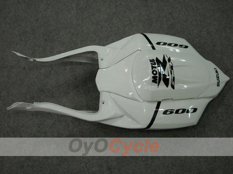 Injection Fairing kit for 08-10 GSX R600 - White, Black - Corona, MOTUL #OYO87901606