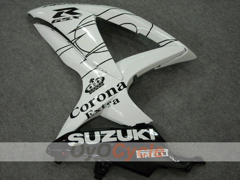 Injection Fairing kit for 08-10 GSX R750 - White, Black - Corona #OYO87901157