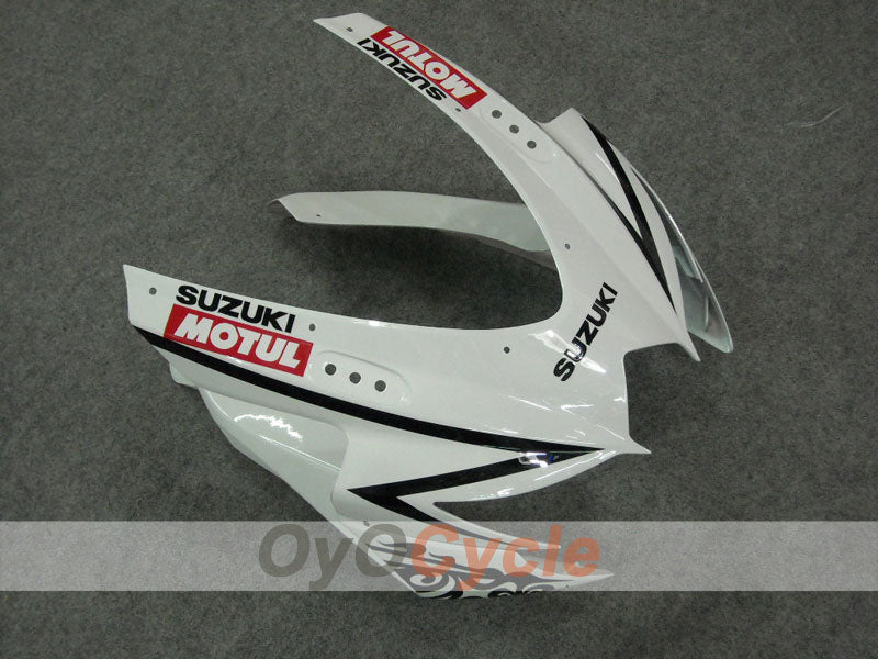 Injection Fairing kit for 08-10 GSX R750 - White, Black - Corona #OYO87901157