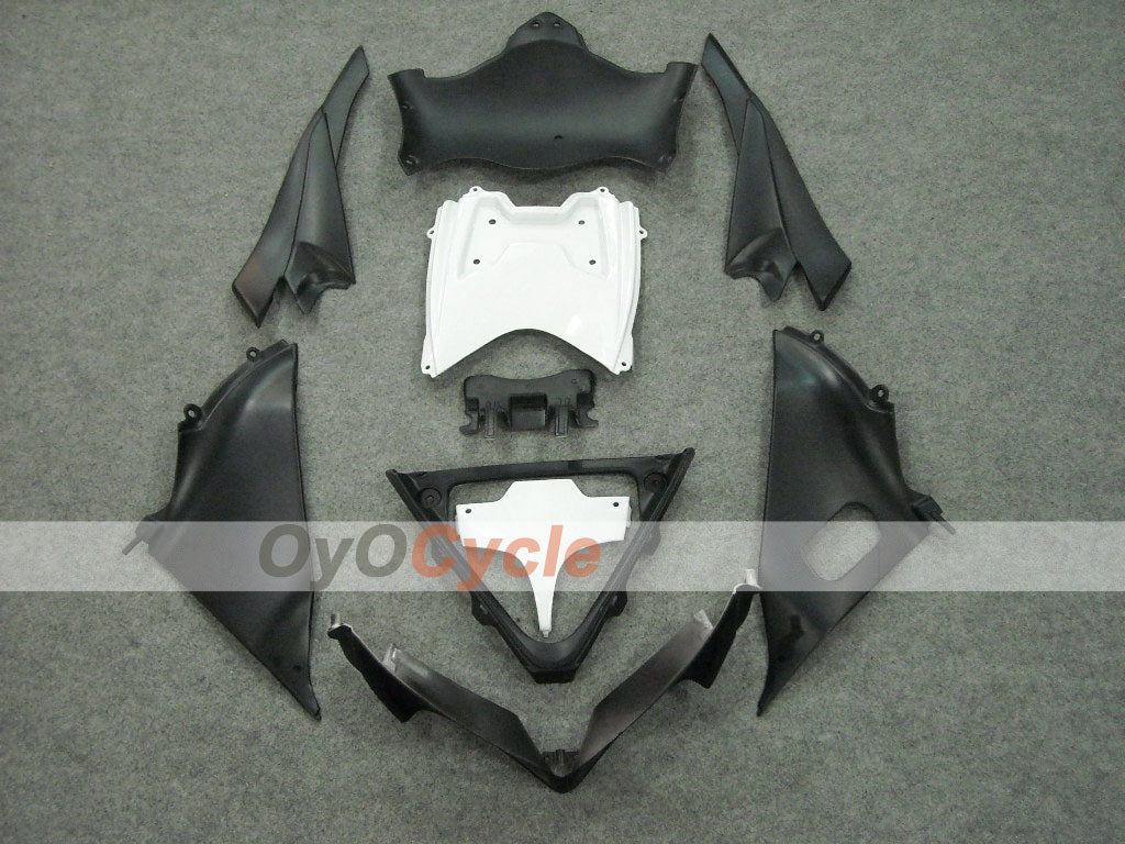 Injection Fairing kit for 08-10 GSX R600 - White, Black - Corona, MOTUL #OYO87901606