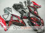 Injection Fairing kit for 08-10 GSX R600 - Red, Black - Flame #OYO87901626