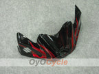 Injection Fairing kit for 08-10 GSX R600 - Red, Black - Flame #OYO87901626