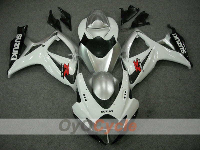 Injection Fairing kit for 06-07 GSX R600 - White, Silver - Factory Style #OYO87902877 Secondary image