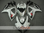 Injection Fairing kit for 06-07 GSX R750 - White, Silver - Factory Style #OYO87901315