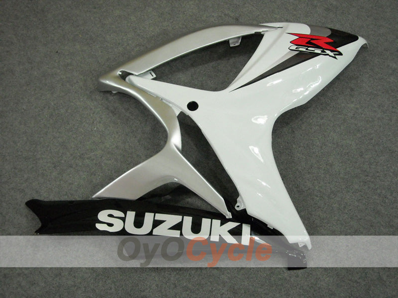 Injection Fairing kit for 06-07 GSX R600 - White, Silver - Factory Style #OYO87902877