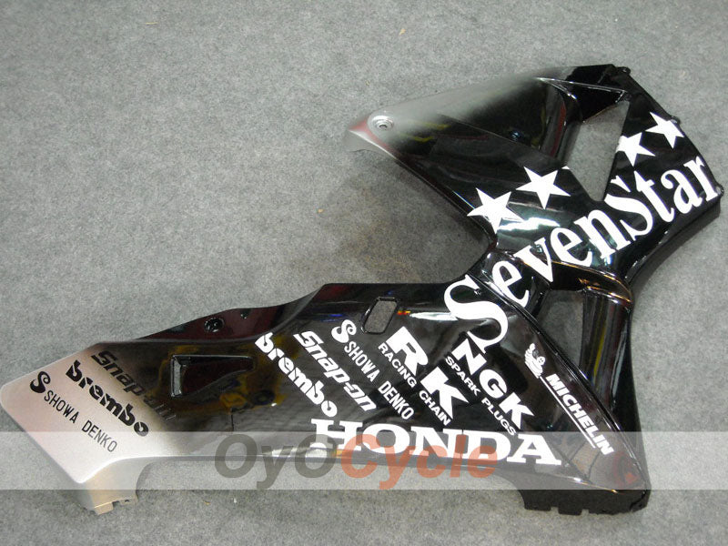 Injection Fairing kit for 05-06 CBR600RR - Black, Silver - SevenStars #OYO87900347