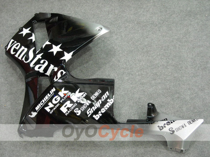 Injection Fairing kit for 05-06 CBR600RR - Black, Silver - SevenStars #OYO87900347