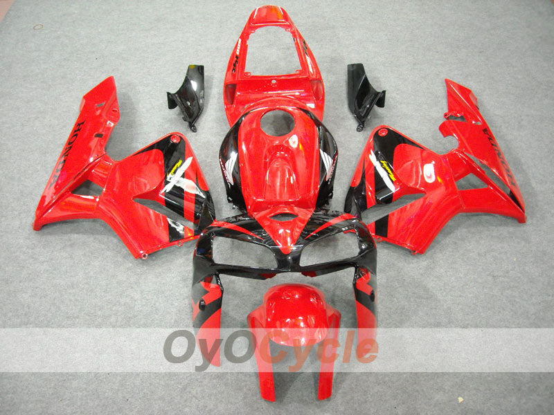 Injection Fairing kit for 05-06 CBR600RR - Red, Black - Factory Style #OYO87900276 Main image