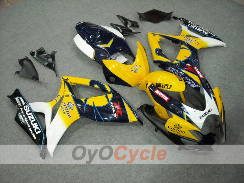Injection Fairing kit for 06-07 GSX R750 - Yellow, Blue - Corona #OYO87901262 Main image