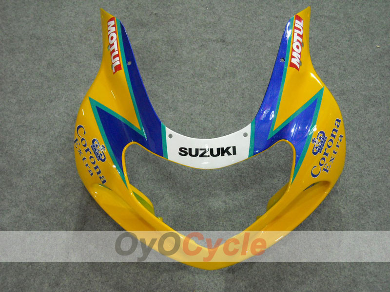 Injection Fairing kit for 00-03 GSX R750 - Yellow, Blue - Corona #OYO87901028