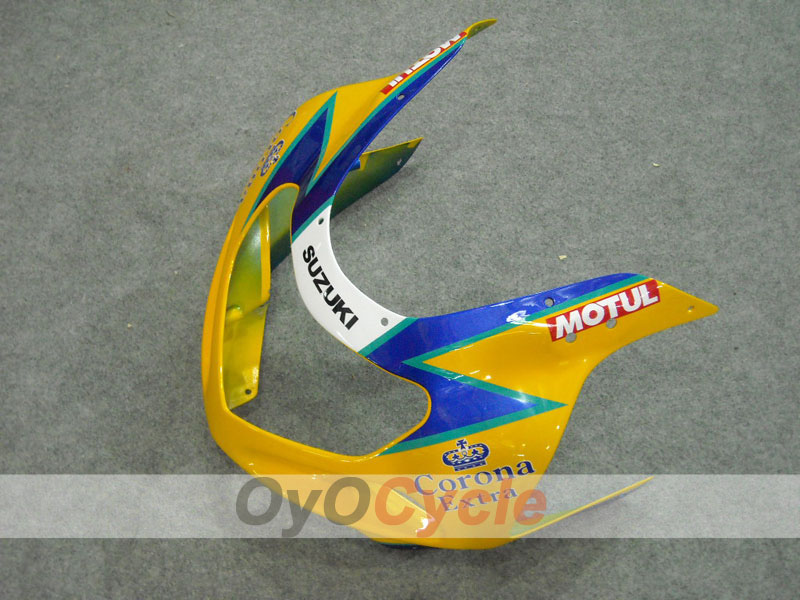 Injection Fairing kit for 00-03 GSX R750 - Yellow, Blue - Corona #OYO87901028