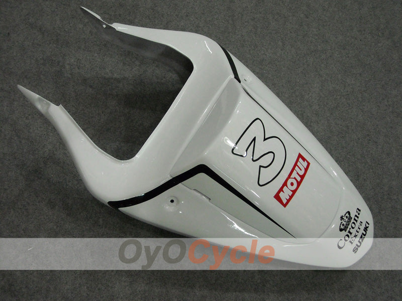 Injection Fairing kit for 01-03 GSX R600 - White, Black - Corona, MOTUL #OYO87901036
