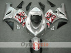 Injection Fairing kit for 05-06 NINJA ZX-6R - Red, Silver - Flame #OYO87901864