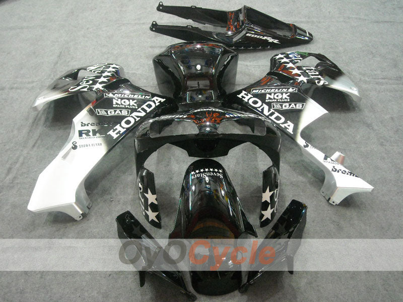 Injection Fairing kit for 03-04 CBR600RR - White, Black - SevenStars #OYO87902551