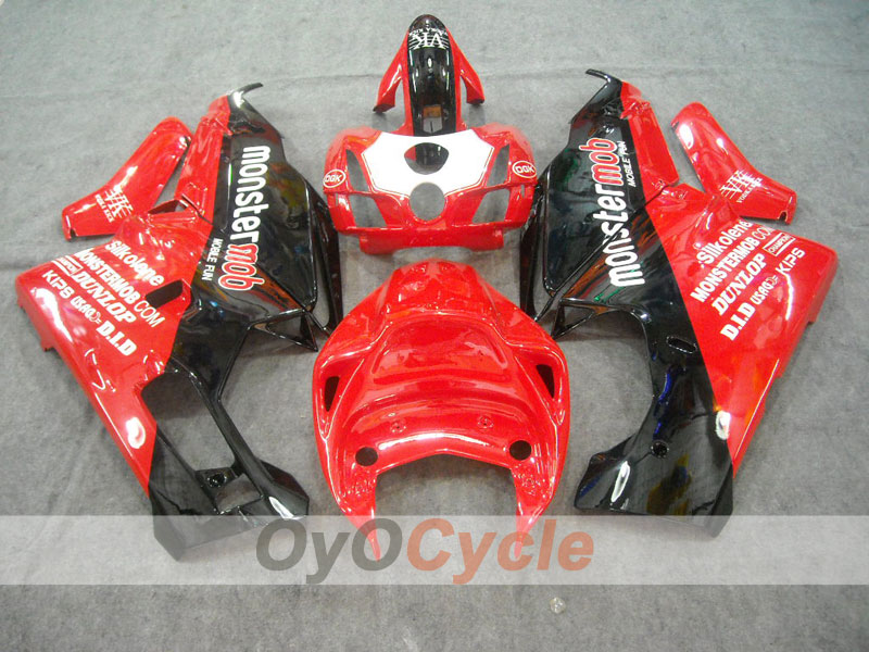 Injection Fairing kit for 03-04 Ducati 749 - Red, Black - Monstermob #OYO87902134 Main image