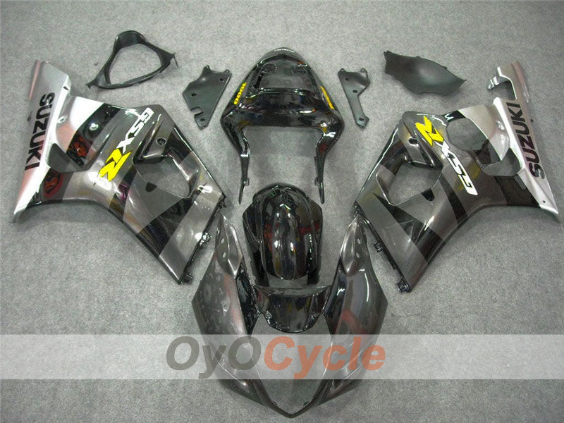 Injection Fairing kit for 03-04 GSX R1000 - Black, Silver - Factory Style #OYO87901846