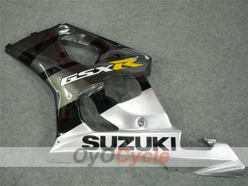Injection Fairing kit for 03-04 GSX R1000 - Black, Silver - Factory Style #OYO87901846