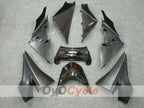 Injection Fairing kit for 04-05 NINJA ZX-10R - White, Black - Flame #OYO87901533