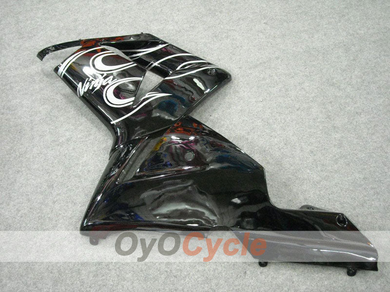 Injection Fairing kit for 04-05 NINJA ZX-10R - White, Black - Flame #OYO87901533