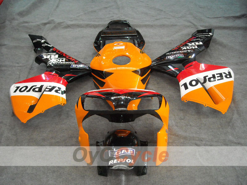 Injection Fairing kit for 03-04 CBR600RR - Yellow, Black - Repsol #OYO87902577