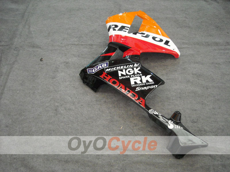 Injection Fairing kit for 03-04 CBR600RR - Yellow, Black - Repsol #OYO87902577
