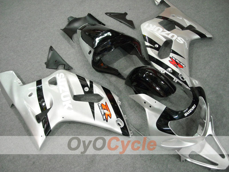 Injection Fairing kit for 01-03 GSX R600 - Black, Silver - Factory Style #OYO87901081