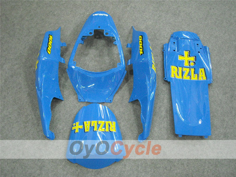 Injection Fairing kit for 07-08 GSX R1000 - Blue, Black - MOTUL, Rizla+ #OYO87902151