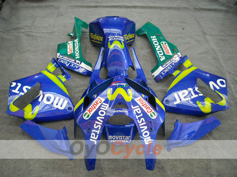 Injection Fairing kit for 05-06 CBR600RR - Blue - Castrol, MICHELIN, Movistar #OYO87900270