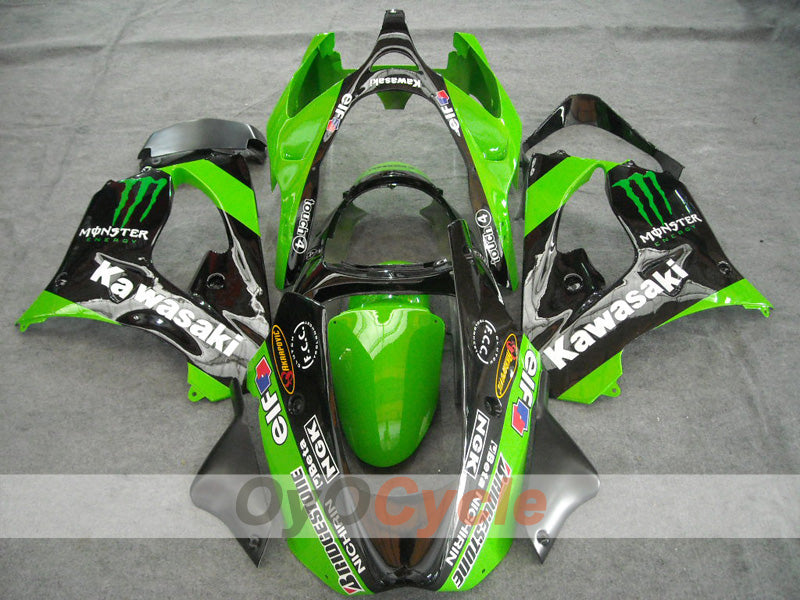 Fairing kit for 00-01 NINJA ZX-9R - Green, Black - Monster #OYO87903030