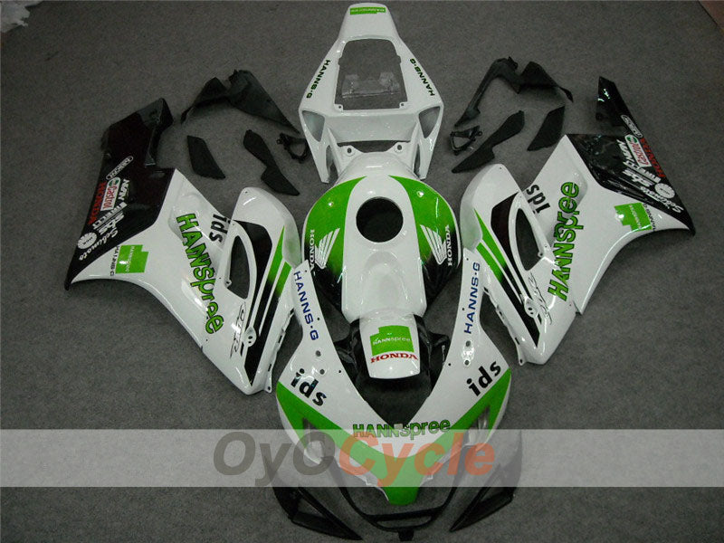 Injection Fairing kit for 06-07 CBR1000RR - Green, White - HANN Spree #OYO87900607