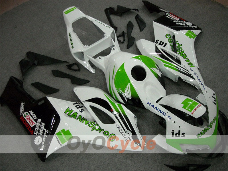 Injection Fairing kit for 06-07 CBR1000RR - Green, White - HANN Spree #OYO87900607 Secondary image