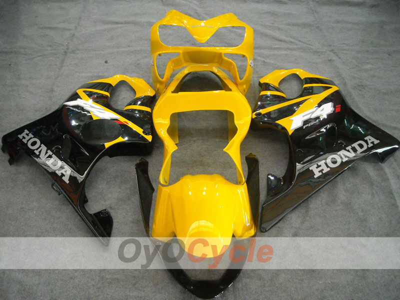 Injection Fairing kit for 01-03 CBR600F4i - Yellow, Black - Factory Style #OYO87900147 Secondary image