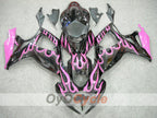 Injection Fairing kit for 06-07 GSX R600 - Black, Pink - Flame #OYO87901493