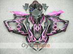 Injection Fairing kit for 06-07 GSX R750 - Black, Pink - Flame #OYO87901287