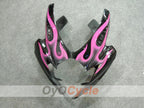 Injection Fairing kit for 06-07 GSX R750 - Black, Pink - Flame #OYO87901287