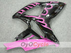 Injection Fairing kit for 06-07 GSX R750 - Black, Pink - Flame #OYO87901287
