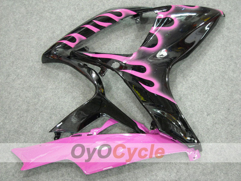 Injection Fairing kit for 06-07 GSX R600 - Black, Pink - Flame #OYO87901493