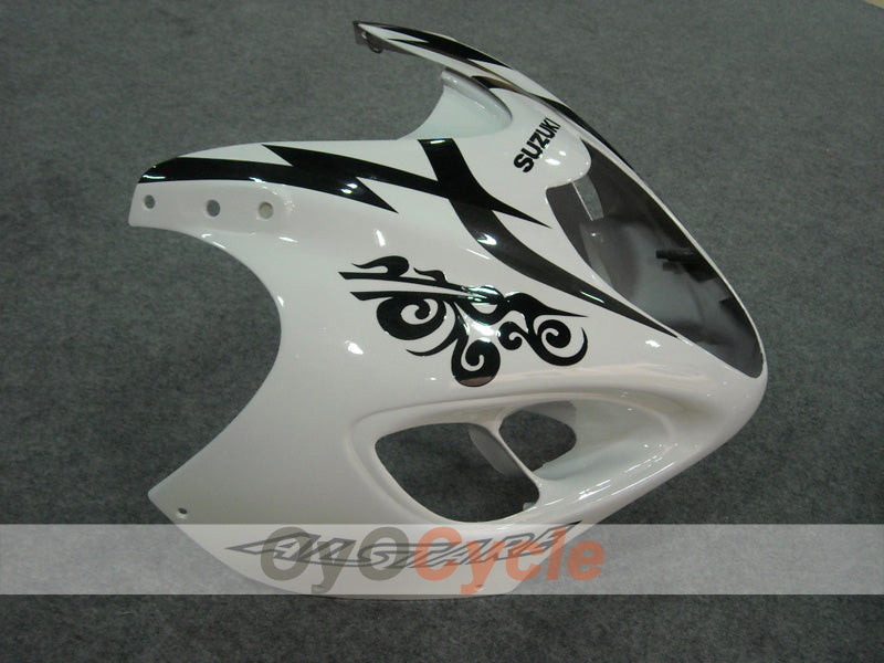 Injection Fairing kit for 99-07 GSXR1300 Hayabusa - White, Black - Corona #OYO87902880